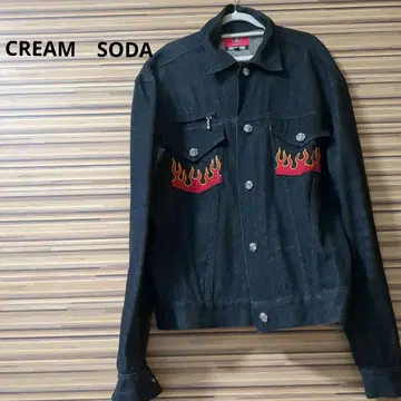 CREAM SODA 자수 데님 자켓 L