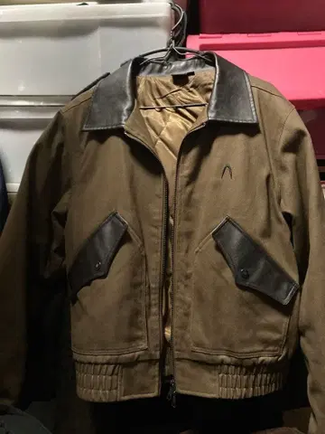 AAKAM Contrast Leather Work Jacket