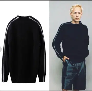 JOHN LAWRENCE SULLIVAN S 21ss 지퍼 니트