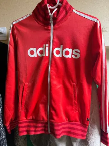 adidas 빨간색 집업 저지