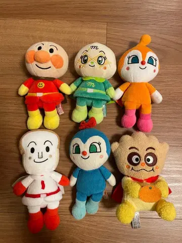 호빵맨 봉제 인형 6개 세트