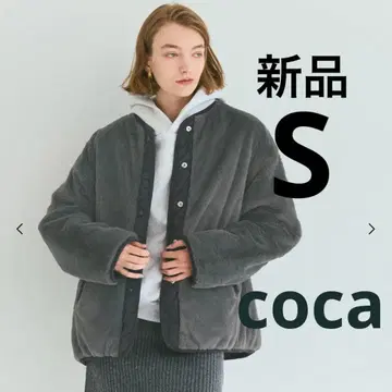 [새상품] coca 리버서블 퀼팅 블루종