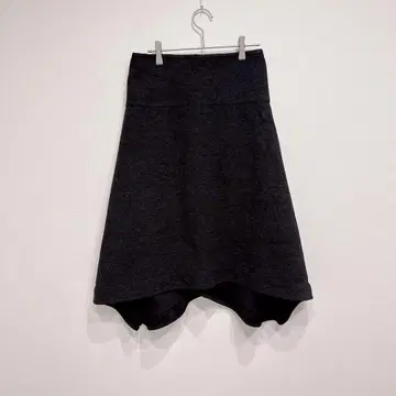 새상품급 [ 프리 사이즈 ] 그레이 울 혼방 플레어 스커트