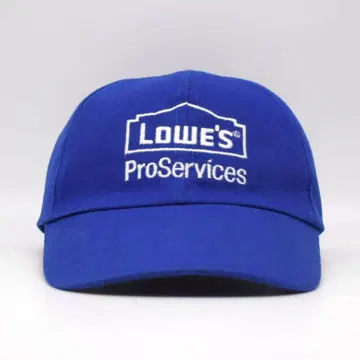 Lowe's 로우즈 자수 로고 캡 리폼 블루 구제 의류 빈티지