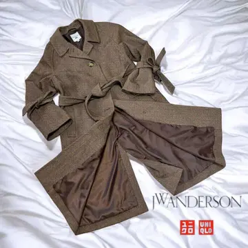 유니클로 JW ANDERSON 헤링본 트위드 코트 에코 메루카리 편 부탁