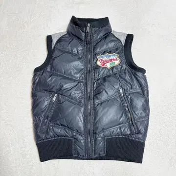 DSQUARED 디스퀘어드 다운 베스트 와펜 38 블랙