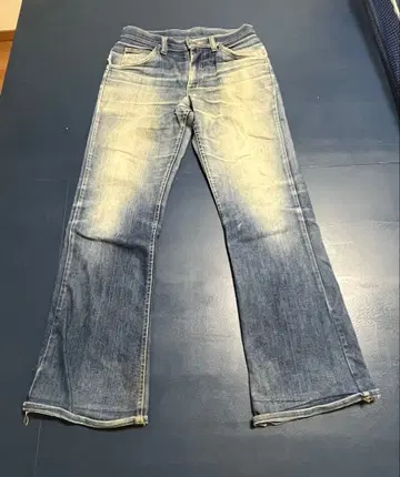 70s Lee 플레어 데님 버튼14