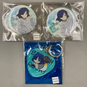 봇치 더 록 하케이지마 콜라보 야마다 료 캔뱃지 2개 피크형 키링