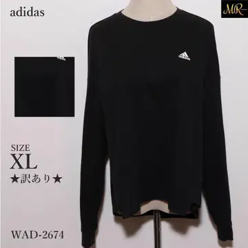 하자품 아디다스 상의 긴팔 로고 프린트 심플 캐주얼 디자인