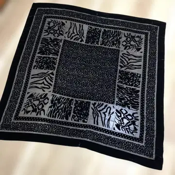 레어 다나카 히사 대폭 스톨 레오파드 무늬 벨로아