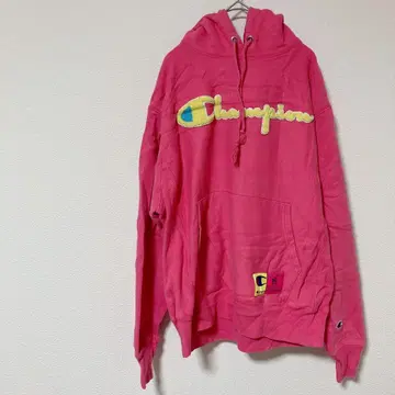 챔피온 [ M ] 핑크 후드티