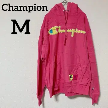 레어 Champion 챔피온 [ M ] 핑크 후드티