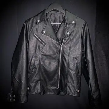 SHELLAC 스타일 라이더 자켓 헤이세이 v계 시크 스타일 블랙