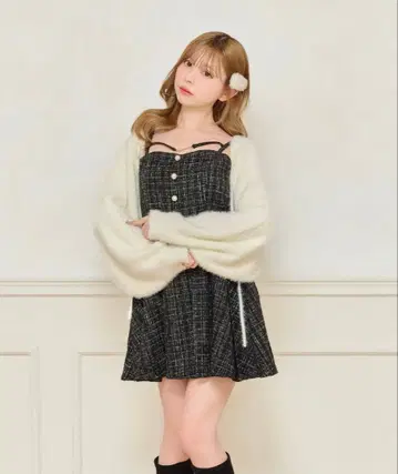 apres jour 트위드 미니 원피스