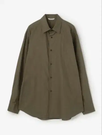 AURALEE WASHED FINX TWILL SHIRT brown 1