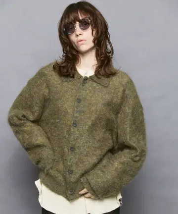 새상품 미사용 키드 모헤어 셔츠 가디건