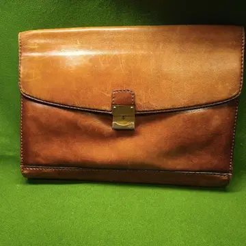 비즈니스 백 천연 가죽 손잡이 없음 중고품