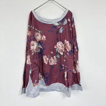 상의 [ 8XL ] 꽃무늬 디자인 빅 사이즈 루즈핏 심플