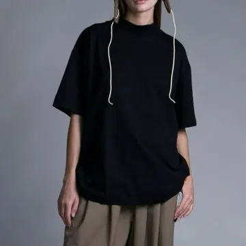 MERCERIZATION JERSEY MOCKNECK T-SHIRT