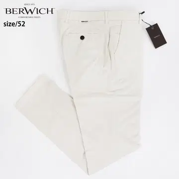 미사용 새상품 MORELLO 선염 스트레치 코튼 팬츠 라떼 52