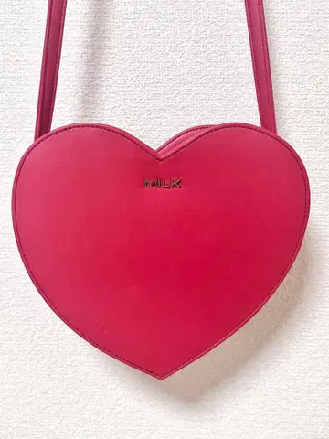 MILK 숄더백 빨간색 레드