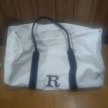 리갈 화이트 캔버스 보스턴 백