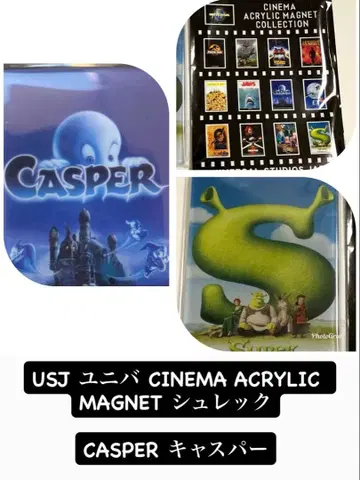 usj cinema acrylc magnet 슈렉 캐스퍼