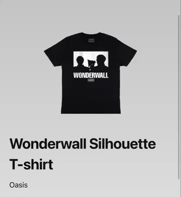 Oasis Wonderwall Silhouette 티셔츠