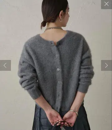 라운지 드레스 fur 캐시미어 2way 니트 그레이 알아바일