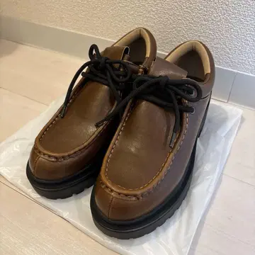 [ 새상품급 ] MOUSSY 통굽 레이스업 슈즈