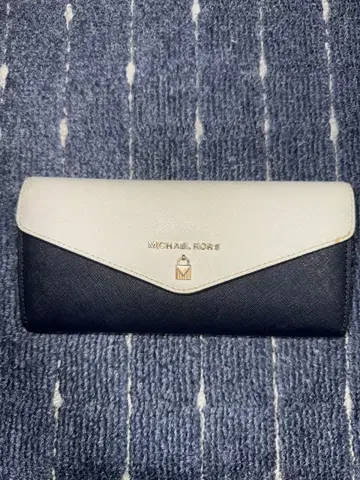 MICHAEL KORS 장지갑 화이트/네이비