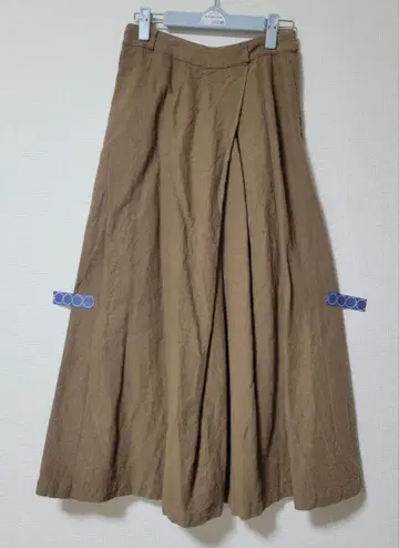 브라운 플레어 스커트 태그 스커트