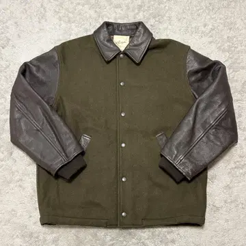 80s-90s ARBATAX 바시티 자켓 가죽 절개 소가죽 BZ76
