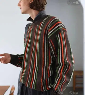 니코앤드 몰 스트라이프 니트 풀오버