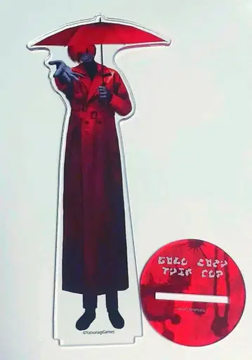 빨간 우산을 쓴 남자 빅 아크릴 스탠드 팝업스토어 문자화