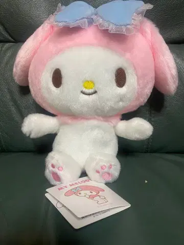 레어 마이멜로디 귀 쫑긋 봉제 인형 마스코트 페이퍼 택 포함