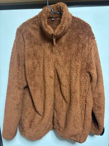 유니클로 플리스 자켓 XL 브라운