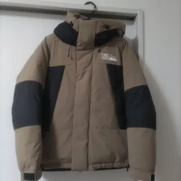 FIRST DOWN 다운 자켓 M 베이지/블랙