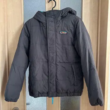 X-GIRL 후드 부착 브라운 다운 자켓