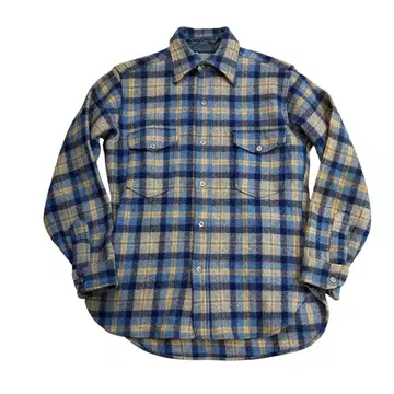 빈티지 70s 펜들턴 울 셔츠 m 아메카지 울 옴브레