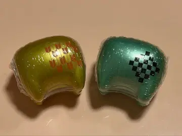 아카베코 저금통 2개 세트 메탈릭 황록색