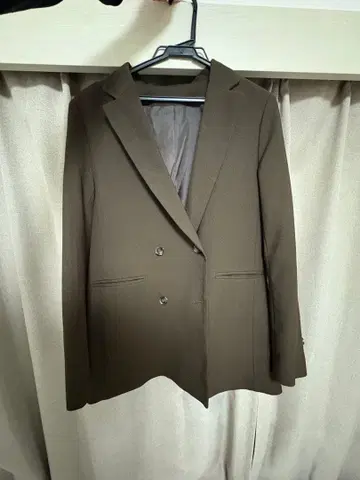 VIS 브라운 더블 브레스트 테일러드 자켓 M