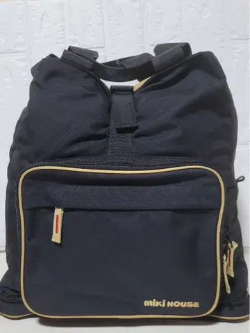 miki house 블랙 백팩형 마더백 2way
