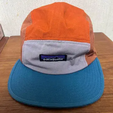 patagonia 5 패널캡 오렌지/파랑