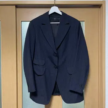 유니클로 UNIQLO +J 질 샌더 울 테일러드 자켓 그레이 스트라이프