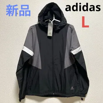 아디다스 여성용 바스락 윈드 브레이커 속기모 후드티 L