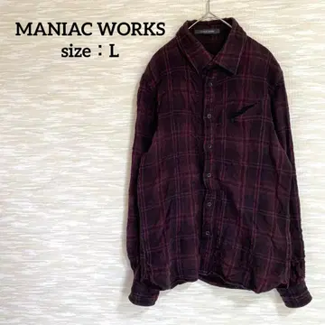 매니아웍스 MANIAC WORKS 플란넬 셔츠 [ L ] 긴팔 0944