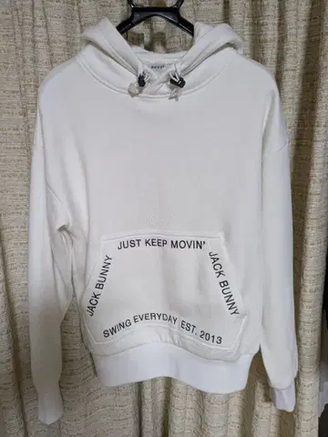 잭 버니 화이트 후드티