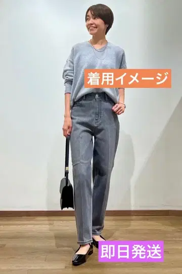 플라스테 PLST 커브 청바지 데님 팬츠 M 그레이 미착용 새상품