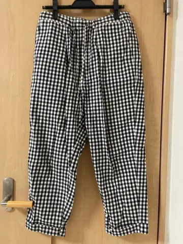 40ct&525 깅엄 체크 이지 팬츠